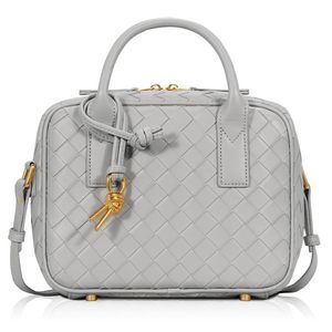 Woven Bag, Cute Tote Bag Crossbody Bag Pu Leather Handmade Shoulder c:
